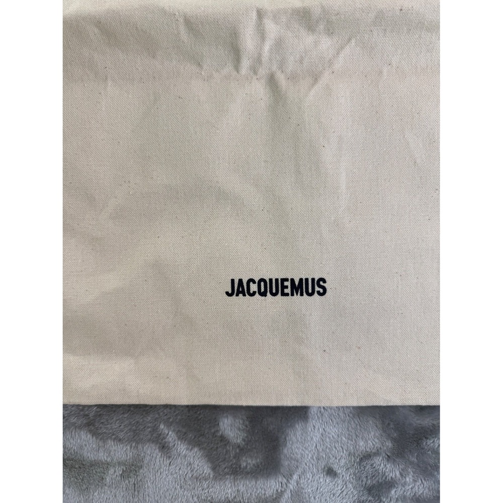 Jacquemus Women's Dust Bag Large Cream Heavyweight Canvas Fabric Black - Picture 2 of 7
